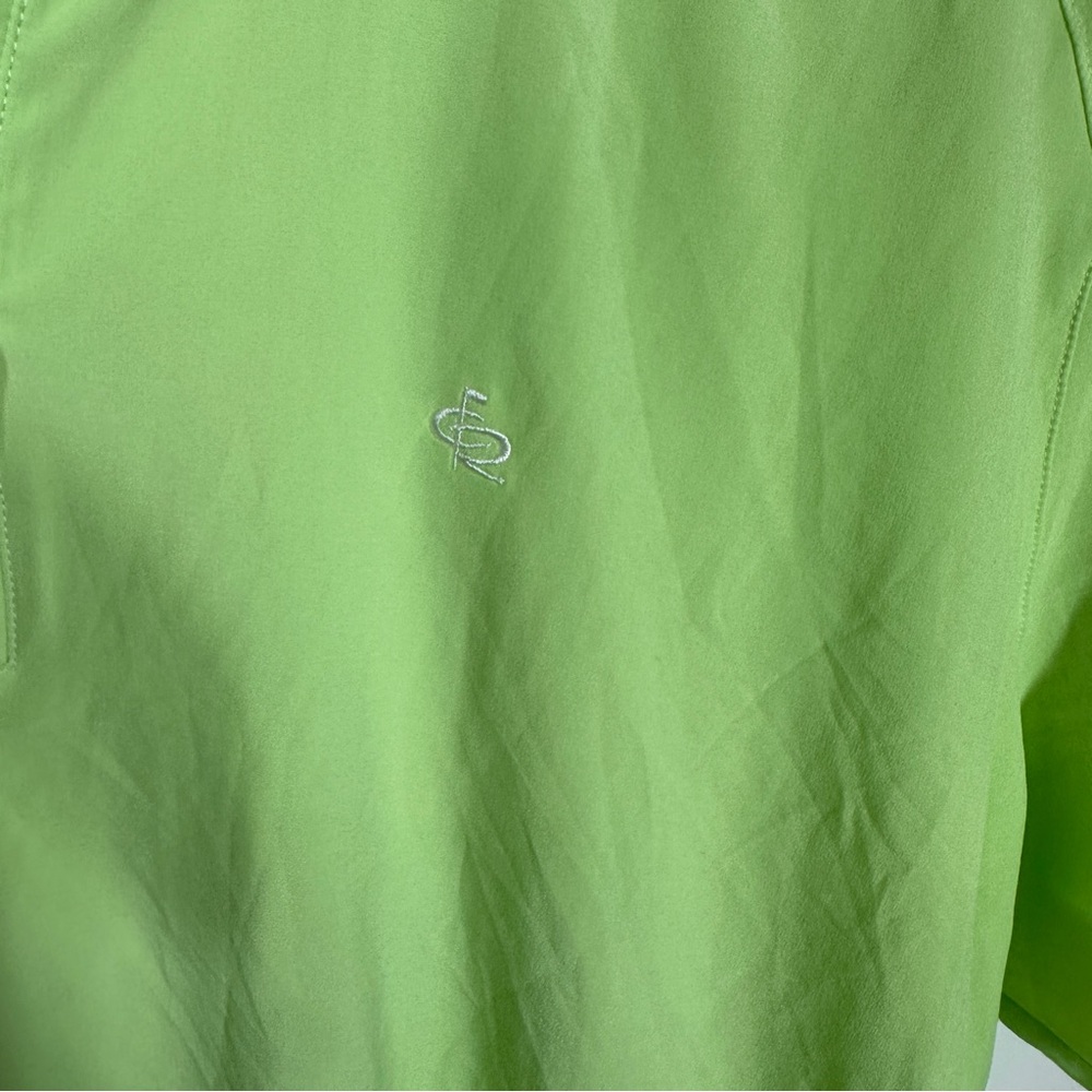 NWT Greg Norman Polo Golf Shirt XL Lime Green Champions Retreat - Picture 4 of 6